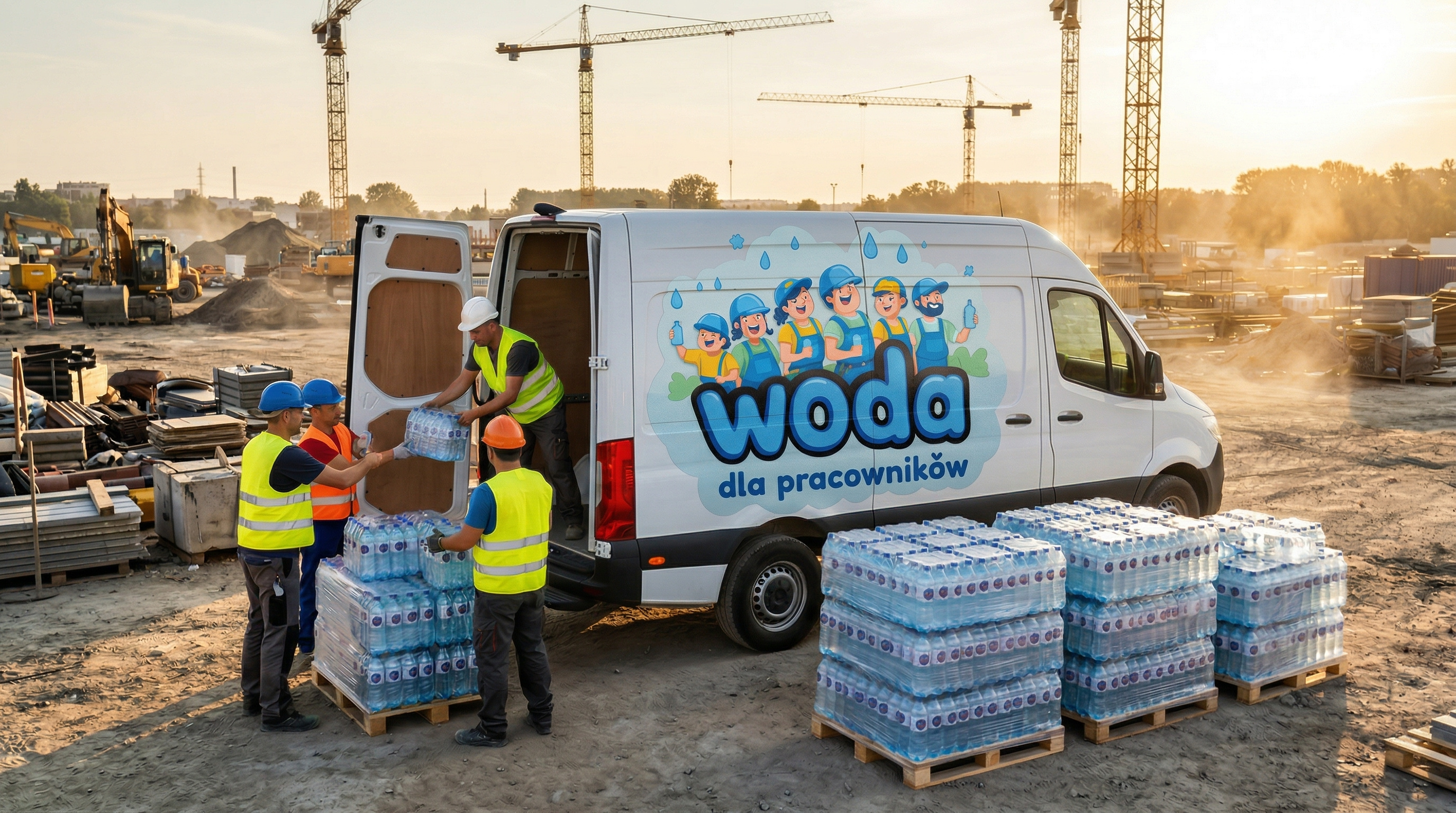 Dostawa wody na plac budowy