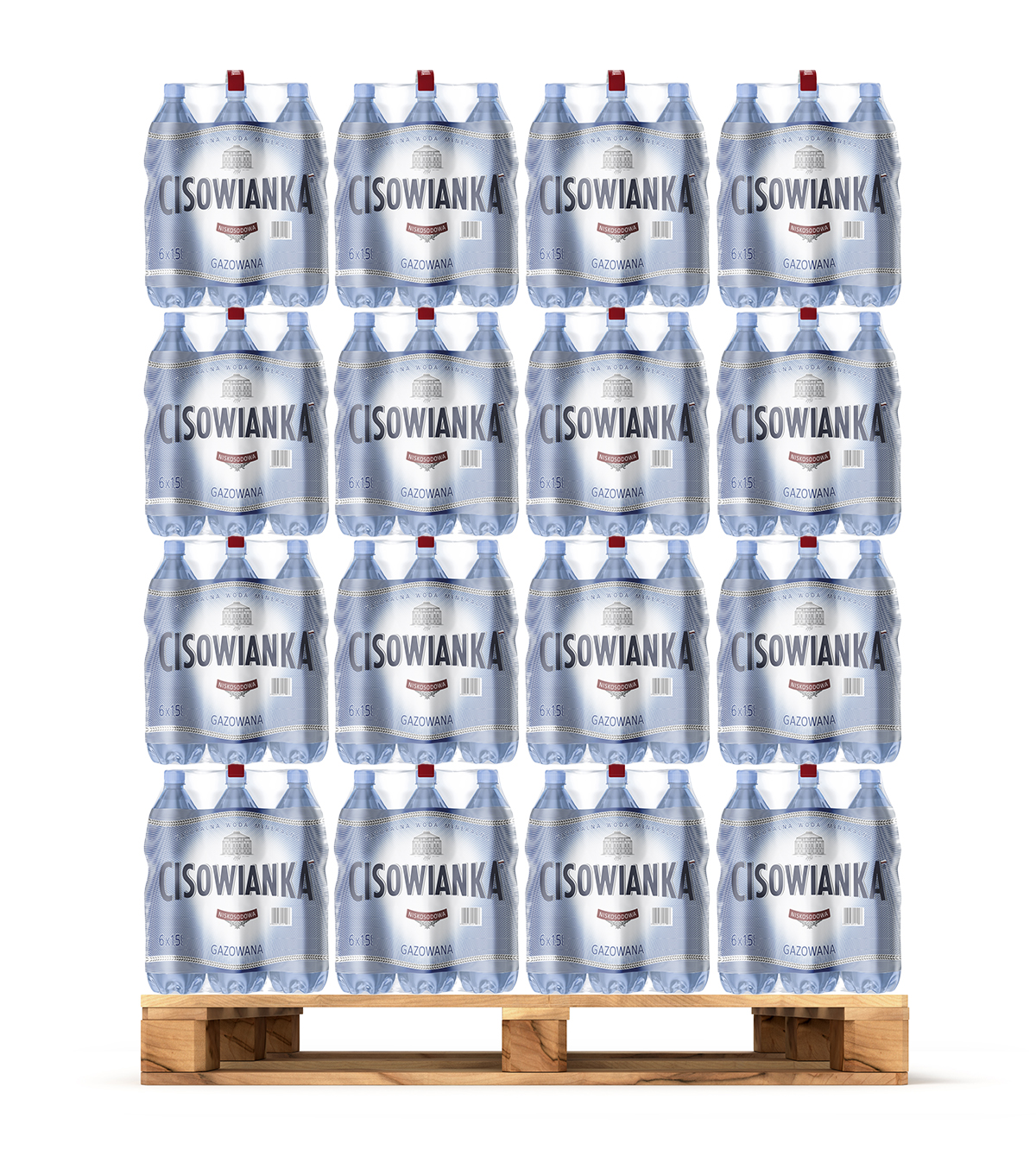 Cisowianka 1,5l gazowana na palecie 504 szt.
