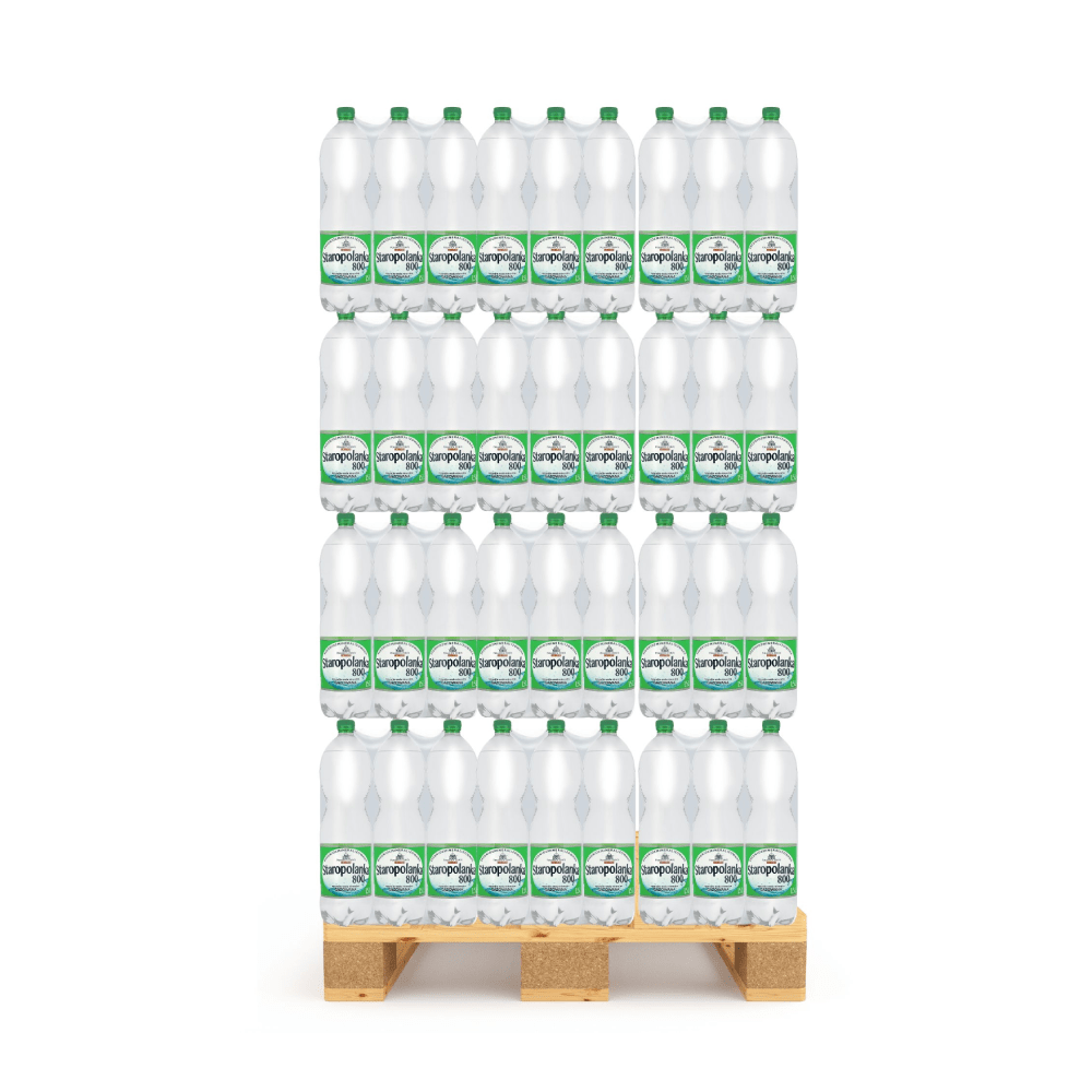 1.5l woda mineralna staropolanka 800 gazowana x504