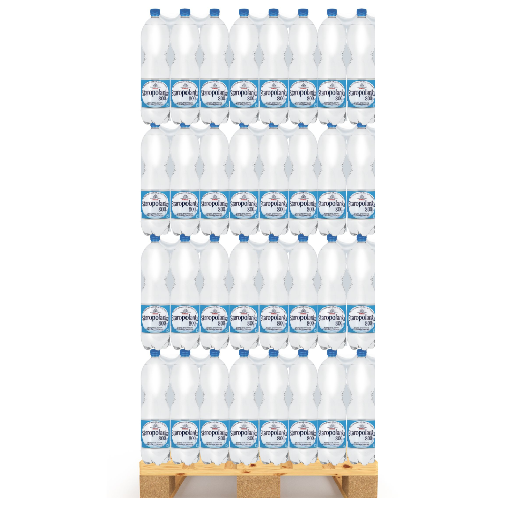 1.5l woda mineralna staropolanka 800 niegazowana x504