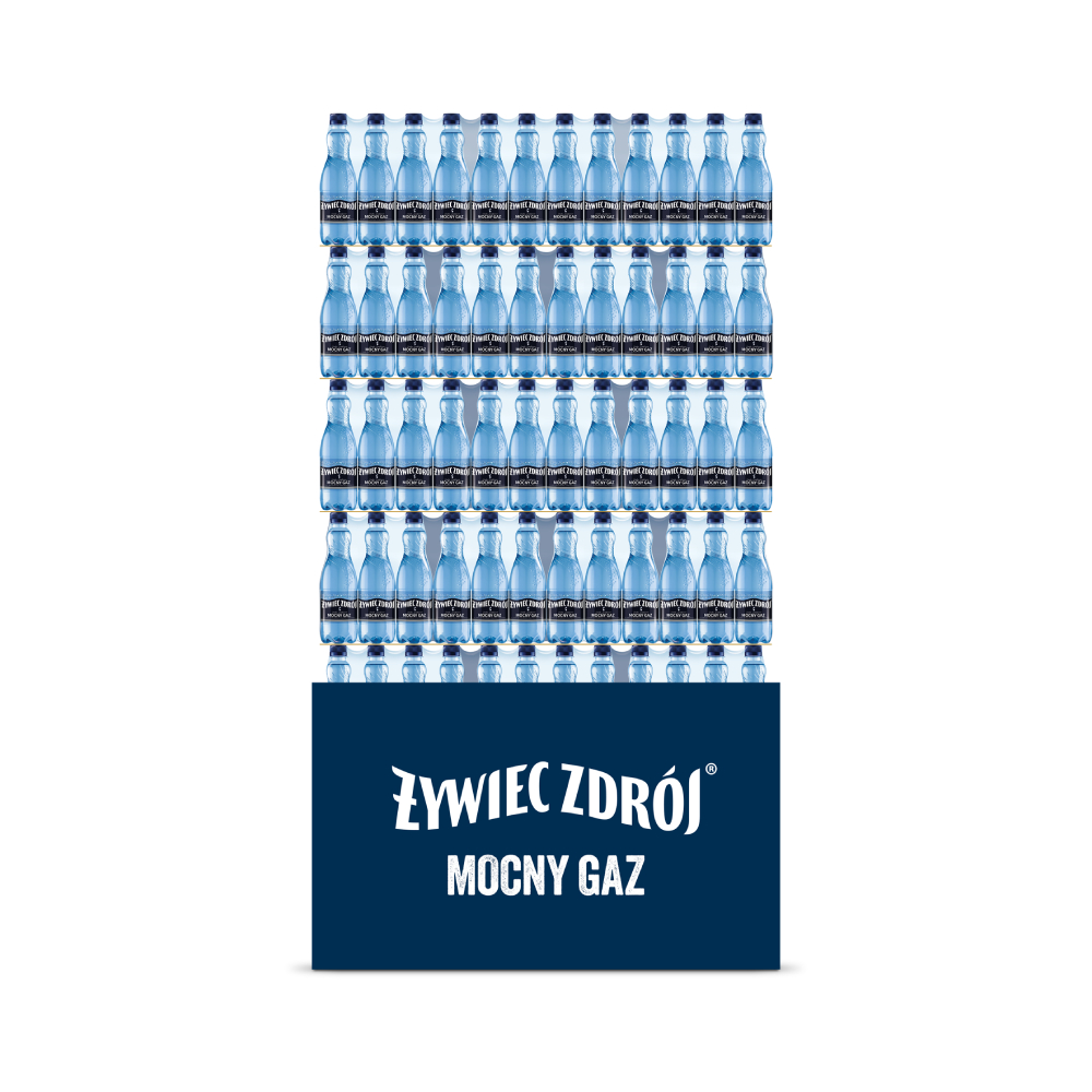 Woda żywiec zdrój 0,5l mocny gaz (1152 szt. na palecie)