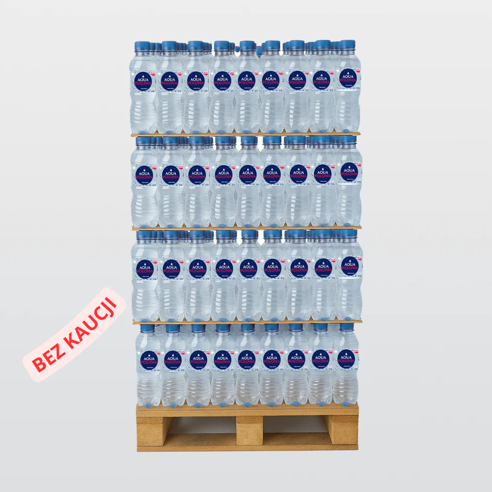 BEZ KAUCJI Aqua Polonia 1,5L Woda gazowana Paleta 504 szt.