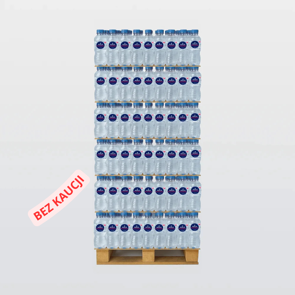 BEZ KAUCJI Aqua Polonia 0,5L Woda gazowana Paleta 1368 szt.