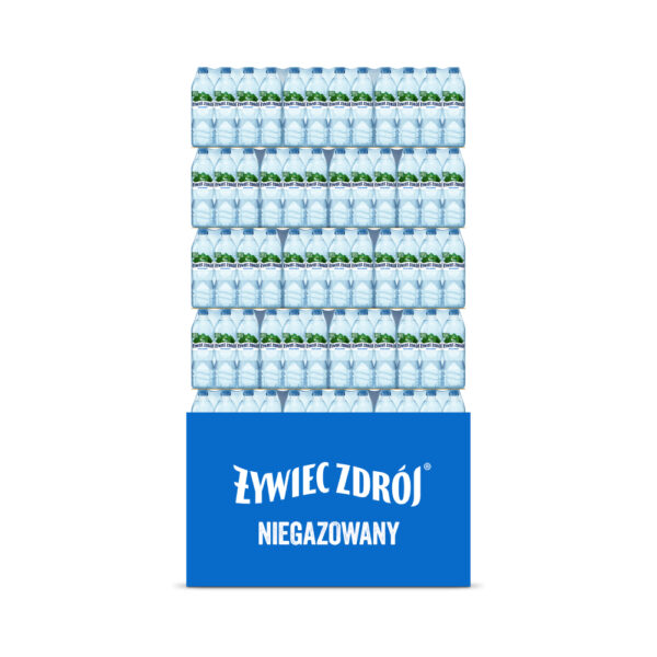 Woda żywiec zdrój  0,5l niegaz na palecie 1512 szt.(12szt. x 126 zg)